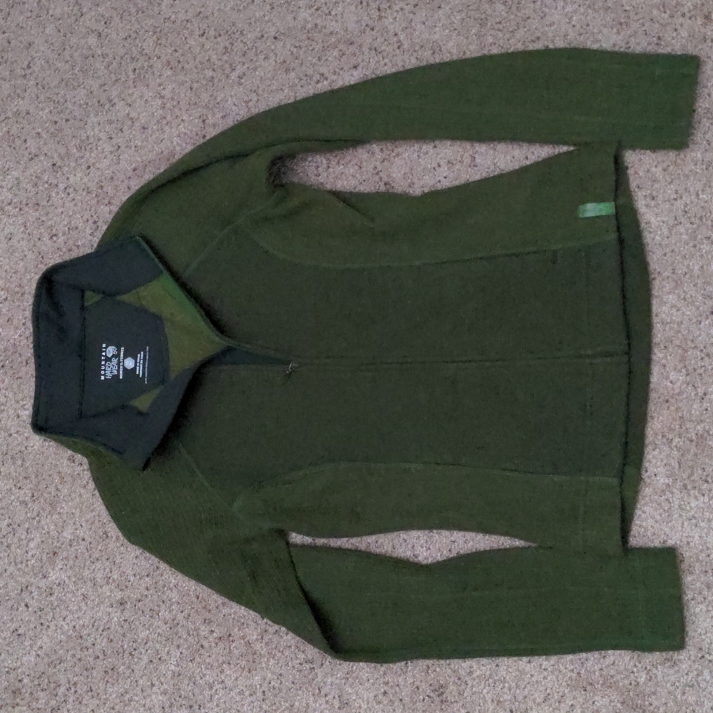 Mountain Hardware Women's Dark Green XS Zip Up Jacket